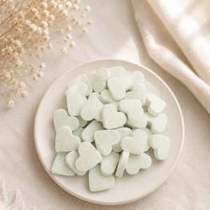Groene dextrose hartjes