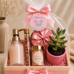 Geschenkmand "Gelukkige verjaardag" - Verwenmoment