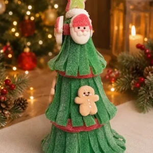 Snoepkerstboom met kerstman - Een heerlijke blikvanger voor de feestdagen