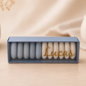 Luxe doopsuikerdoosje met gepersonaliseerde naam