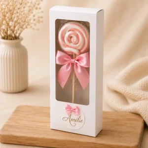 Gepersonaliseerde Swirl Lolly in luxe geschenkdoos